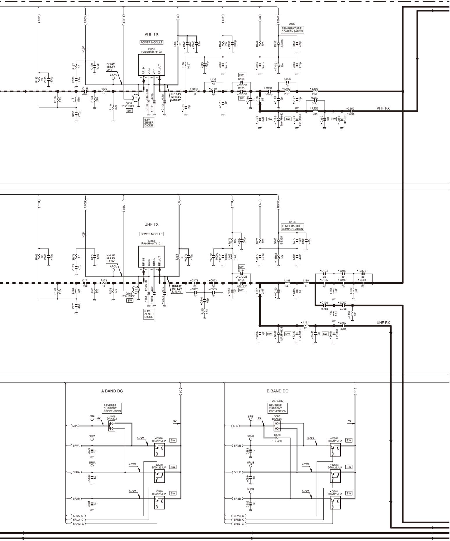 KENWOOD TM-D710E - TM-D710A/D710E SCHEMATIC DIAGRAM - 1