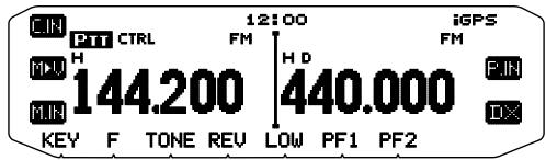 CIN PITI CTRL 12:00 iGPS FM H D 440.000 MIN MIN F TONE REV LOW PF1 PF2 KEY F TONE REV LOW PF1 PF2