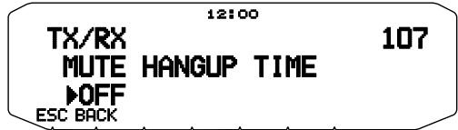 KENWOOD TM-D710GE - Mute Hang-up Time - 1