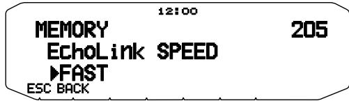 KENWOOD TM-D710GE - Selecting a Transmit Speed - 1