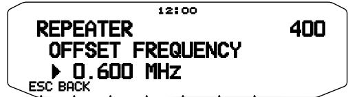 KENWOOD TM-D710GE - Selecting an Offset Frequency - 1