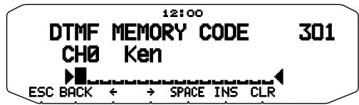 KENWOOD TM-D710GE - Storing a DTMF Code in Memory - 3