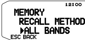 KENWOOD TM-D710GE - Memory Recall Method - 1