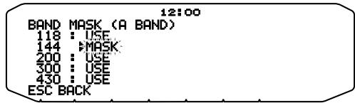 KENWOOD TM-D710GE - MASKING A BAND - 2