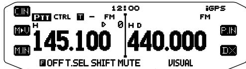 KENWOOD TM-D710GE - Selecting an Offset Direction - 2