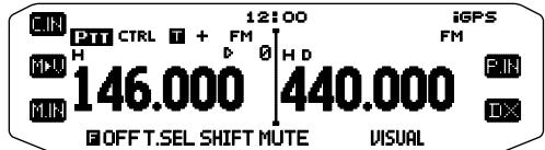 KENWOOD TM-D710GE - Selecting an Offset Direction - 1