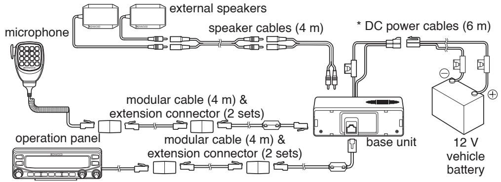 KENWOOD TM-V71E - CONNECTING THE PG-5F EXTENSION CABLE - 2