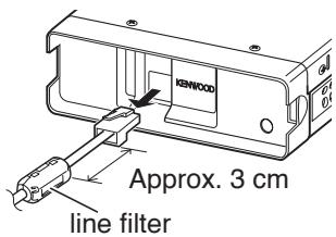 KENWOOD Approx. 3 cm line filter