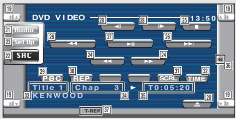 KENWOOD KVT-725DVD - Displaying the DVD/ VCD Control screen - 3