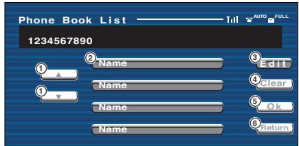 KENWOOD KVT-725DVD - Select the initial character of a person name in memory - 3