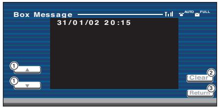 KENWOOD KVT-725DVD - Select a message you wish to display - 2
