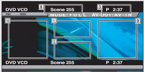 KENWOOD KVT-725DVD - Displaying the DVD/VCD Playback screen - 6