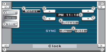 KENWOOD KVT-725DVD - Display the Clock Screen - 3