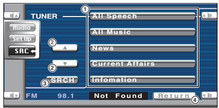 KENWOOD KVT-725DVD - Search for Program Type - 3