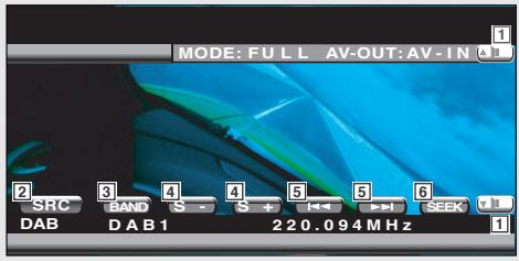 KENWOOD KVT-725DVD - Displaying the Easy Control Panel - 3
