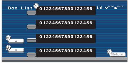 KENWOOD KVT-725DVD - Display the BOX Message List screen - 3