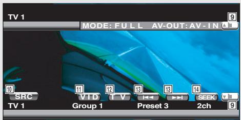 KENWOOD KVT-725DVD - Displaying the Easy Control Panel - 3