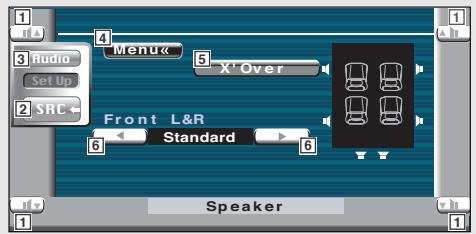 KENWOOD KVT-725DVD - Displaying the Audio Set Up screen - 2