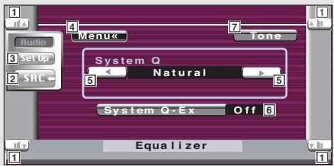 KENWOOD KVT-725DVD - Displaying the Equalizer screen - 2