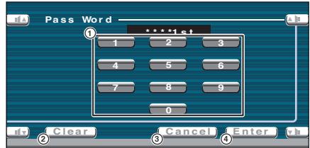 KENWOOD KVT-725DVD - Start the security code registration - 2