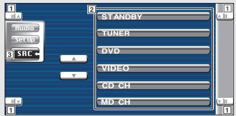 KENWOOD KVT-725DVD - Displaying the Source Select screen - 2