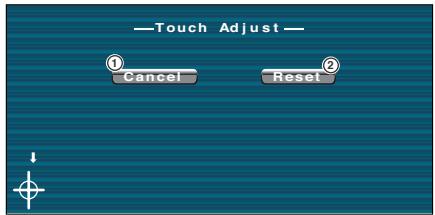 KENWOOD KVT-725DVD - Start to adjust the touch panel - 2