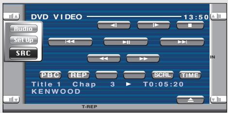 KENWOOD KVT-725DVD - Displaying the Control screen - 2