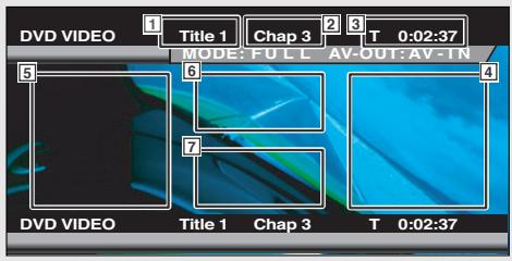 KENWOOD KVT-725DVD - Displaying the DVD/VCD Playback screen - 5