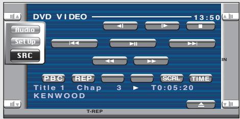 KENWOOD KVT-725DVD - Displaying the Control screen - 3
