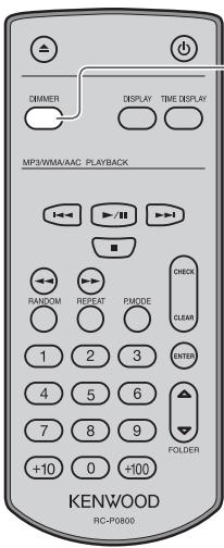 KENWOOD DP-K1000 - Réglage de la luminosité de l'affichage (DIMMER) - 1