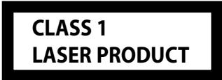 CLASS 1 LASER PRODUCT