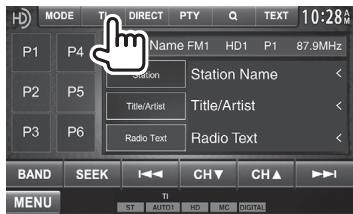 KENWOOD DDX491HD - □Activating/deactivating TI Standby Reception - 1