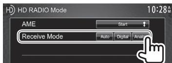 KENWOOD DDX491HD - □ Changing the HD Radio reception mode - 2