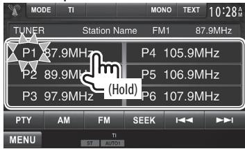 KENWOOD DDX491HD - Manual presetting - 1