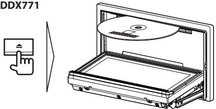 KENWOOD DDX491HD - □Inserting a disc - 1
