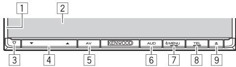 KENWOOD DDX491HD - Component names and functions - 1
