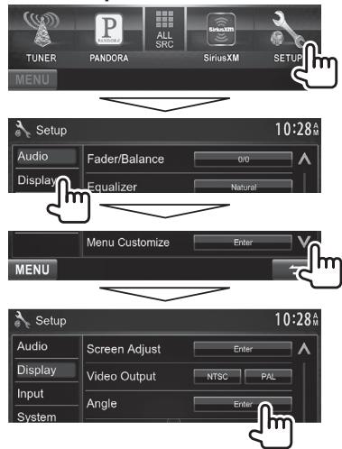 KENWOOD DDX491HD - □Adjusting the panel angle (only for DDX771) - 1