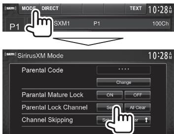 KENWOOD DDX491HD - Activating the parental lock - 1