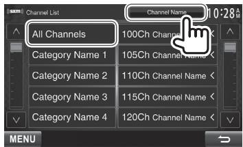 KENWOOD DDX491HD - Channel List - 2