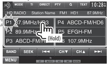 KENWOOD DDX491HD - Manual presetting - 1