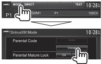 KENWOOD DDX491HD - Setting/Changing the parental code - 1