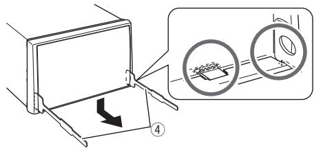 KENWOOD DDX491HD - □Removing the trim plate - 1