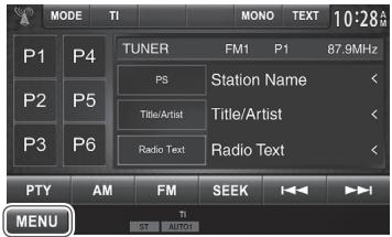 KENWOOD DDX491HD - Source control screen - 1