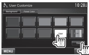 KENWOOD DDX491HD - Making your own color adjustment - 1