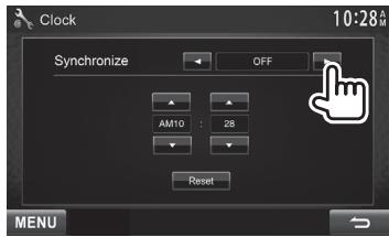 KENWOOD DDX491HD - Clock settings - 5