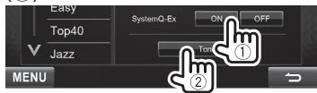 KENWOOD DDX491HD - Storing your own adjustment—Adjusting the sound precisely - 1