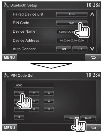 KENWOOD DDX491HD - Pairing a Bluetooth device using SSP (for Bluetooth 2.1) - 4