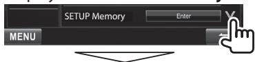 KENWOOD DDX491HD - Adjusting the touch position - 1