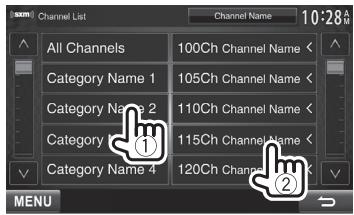 KENWOOD DDX491HD - Channel List - 1