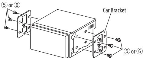 KENWOOD DDX491HD - - When installing the unit using the mounting bracket removed from the car - 1